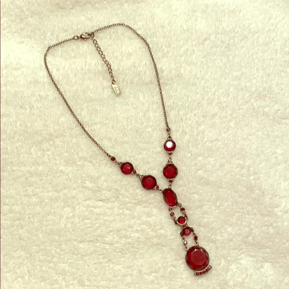 Fashion Red Crystal Necklace
